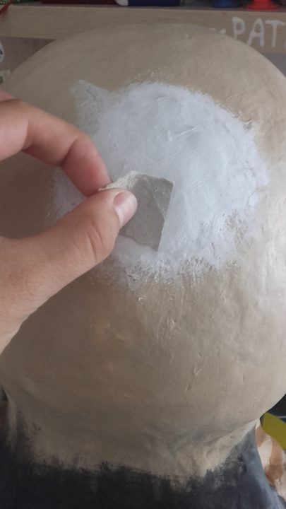 Sanding the filler