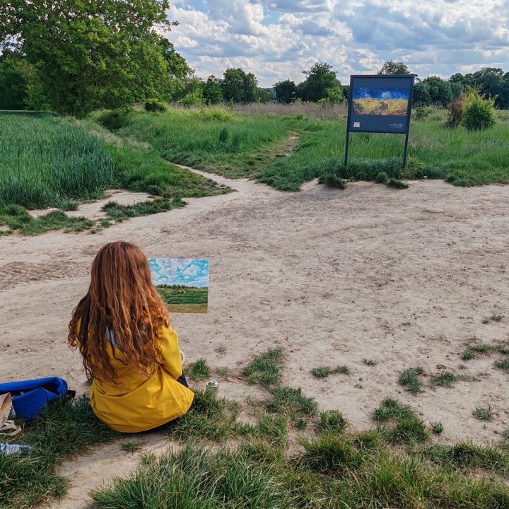 Painting in Auvers-sur-Oise