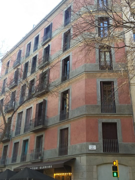 Restored façade