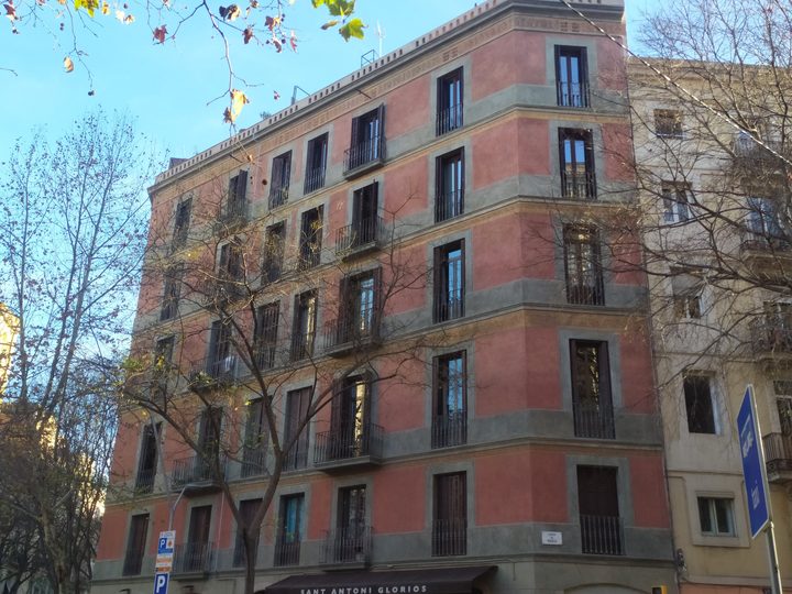 Eixample building after treatment