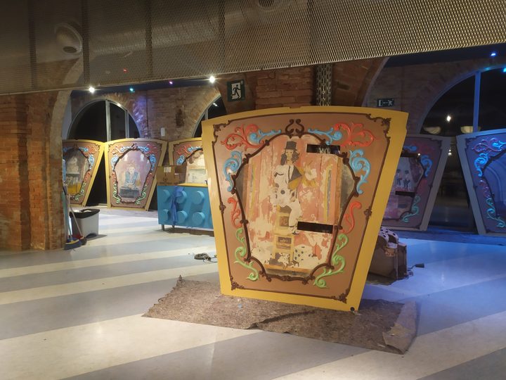 The inner panels in the workshop