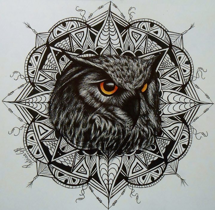 Owl mandala