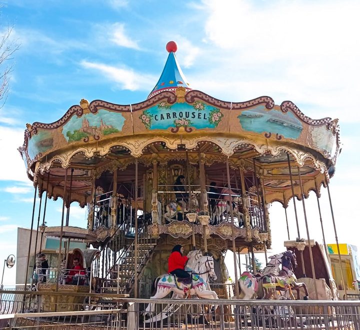 The restored carousel