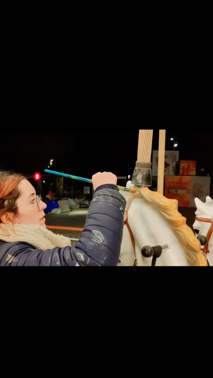 The carousel in motion