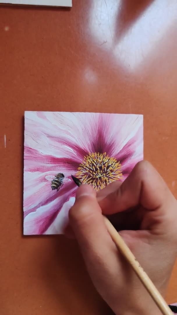 Flower and bee (detail)