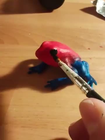 Painting the frog